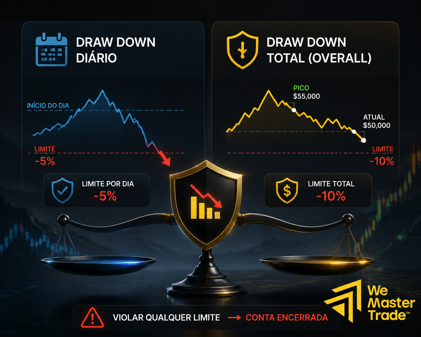 Instant Funding Rules: Guia de Regras da Prop Firm 2026 1 Regras de Drawdown: Diário e Total