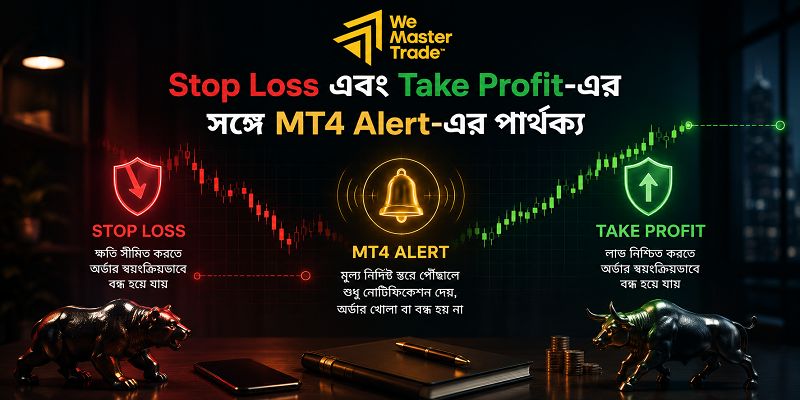 How to Set Up MT4 Alerts: MT4 অ্যালার্ট সেটআপ গাইড 3 Stop Loss এবং Take Profit-এর সঙ্গে MT4 Alert-এর পার্থক্য