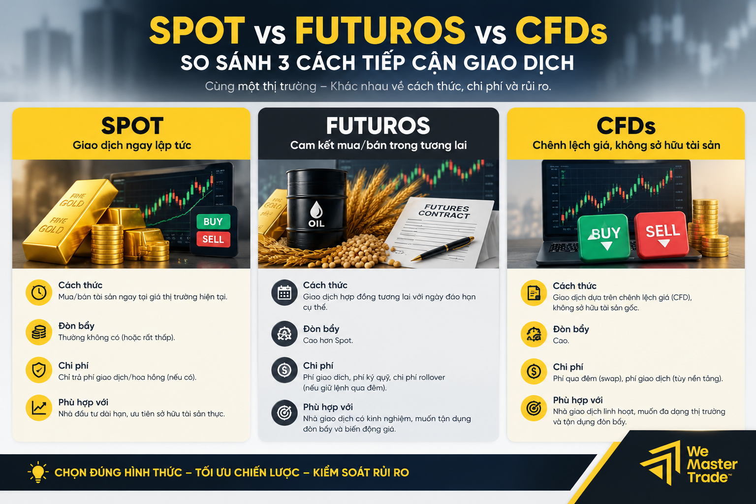 10 Commodities Mais Negociadas: Como Funcionam e Como Negociá-las 2 spot-futuros-cfds-comparacao