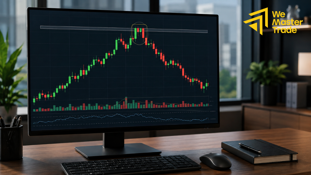 tweezer top candlestick pattern ជាអ្វី និងសម្គាល់យ៉ាងដូចម្តេច 3 ឧទាហរណ៍ tweezer top លេចនៅជិត resistance