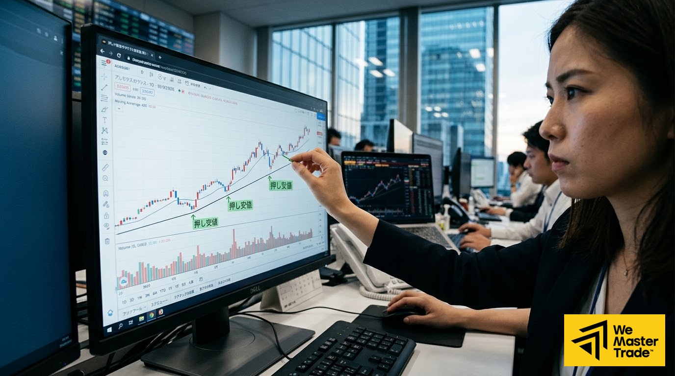 押し安値とは?FXトレンド分析での重要性と活用術 4 The WeMasterTrade Advantage: 押し安値分析を活かす次世代トレード環境