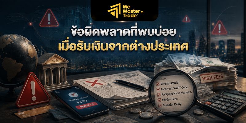 ข้อผิดพลาดที่พบบ่อยเมื่อรับเงินจากต่างประเทศ