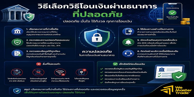 การโอนเงินผ่านธนาคาร คืออะไร? คู่มือเข้าใจวิธีโอนเงินผ่านธนาคารอย่างละเอียด 4 วิธีเลือกวิธีโอนเงินผ่านธนาคารที่ปลอดภัย