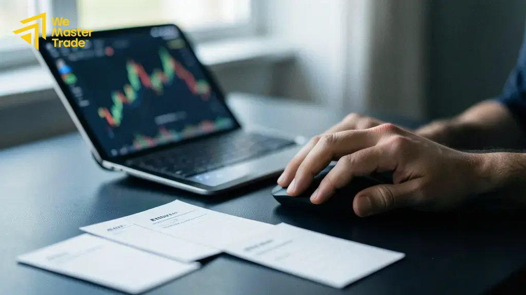 Reversal Candlestick Pattern: Panduan Membaca Sinyal Pembalikan Tren 2 Contoh pola bearish reversal Shooting Star dan Bearish Engulfing di area resistance