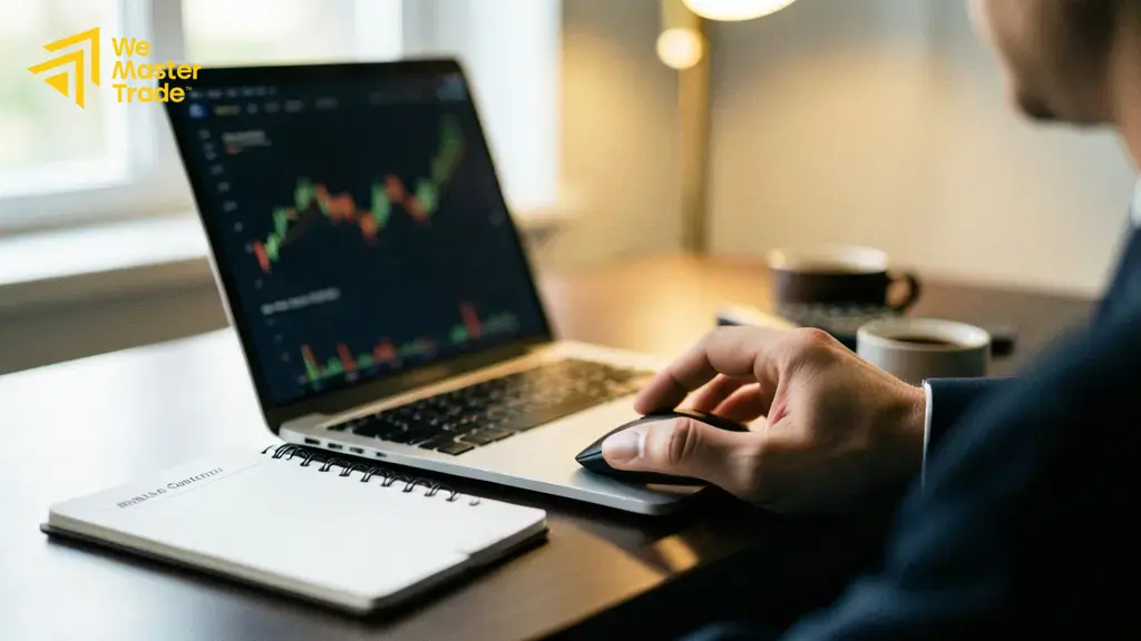 Exponential Moving Average Adalah: Pengertian dan Cara Membaca EMA 1 Ilustrasi garis EMA menempel pada pergerakan harga di grafik trading