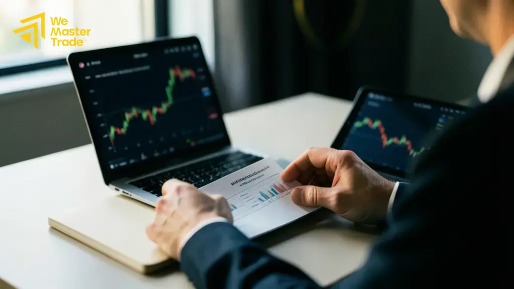 Analisis multi-timeframe M15 dan M5 memakai moving average