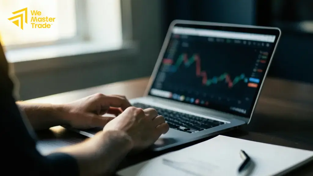 Ilustrasi perhitungan exponential moving average dengan faktor pengali