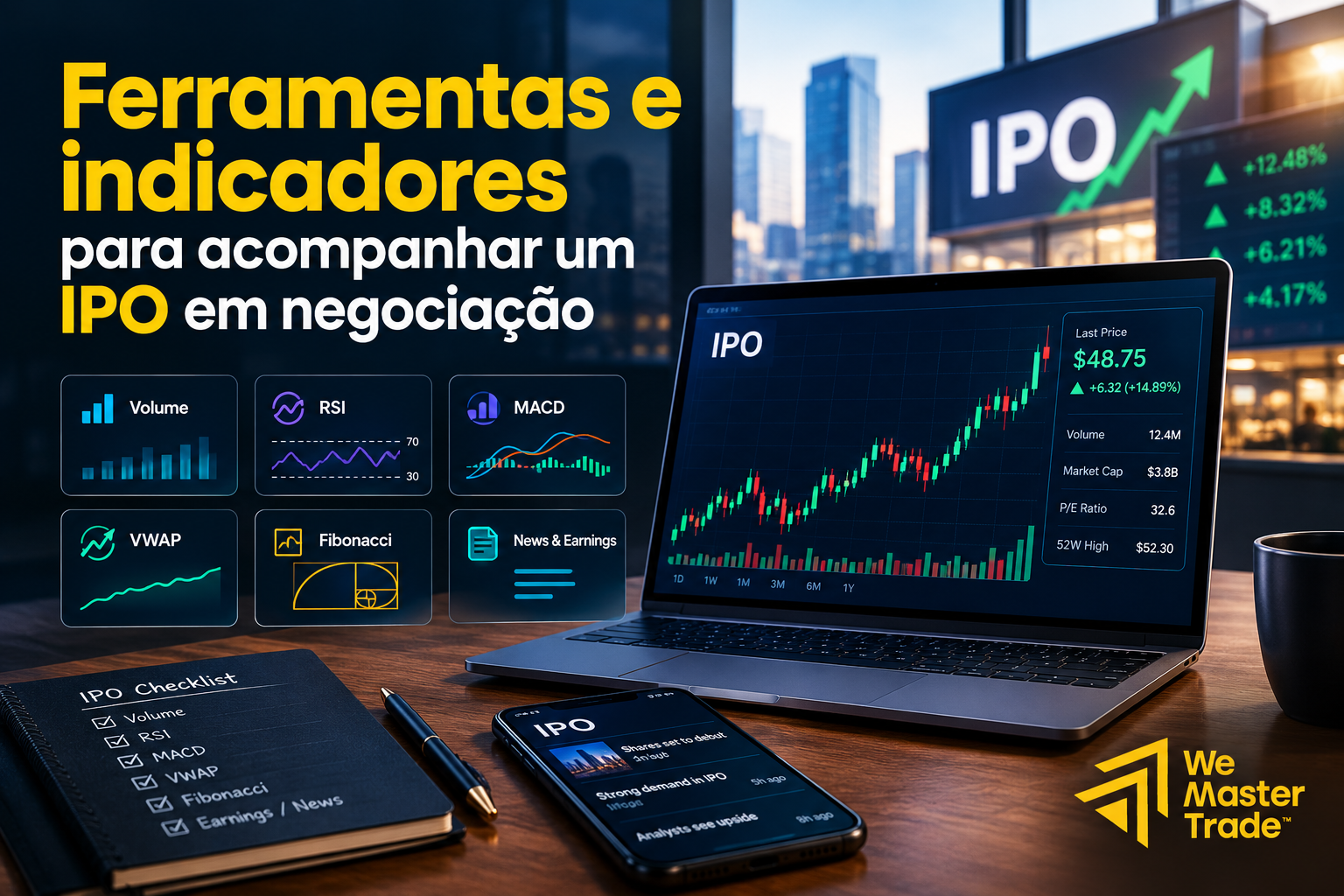 Ferramentas e indicadores para acompanhar um IPO em negociação
