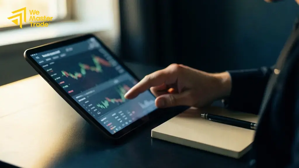 ផ្ទាំងបង្ហាញ AI trading វិភាគទិន្នន័យទីផ្សារ