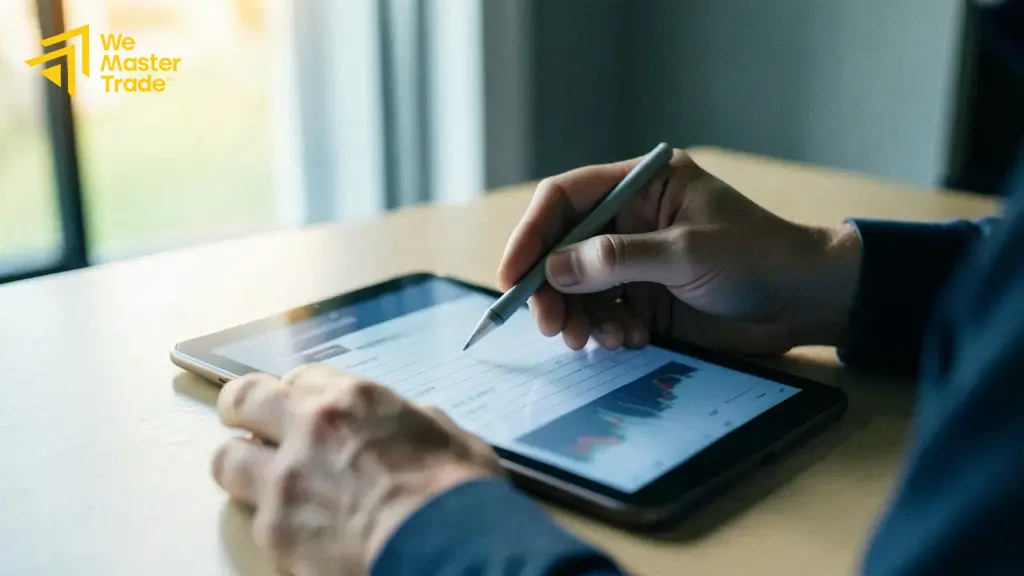 Perbandingan garis SMA, EMA, dan WMA pada grafik harga