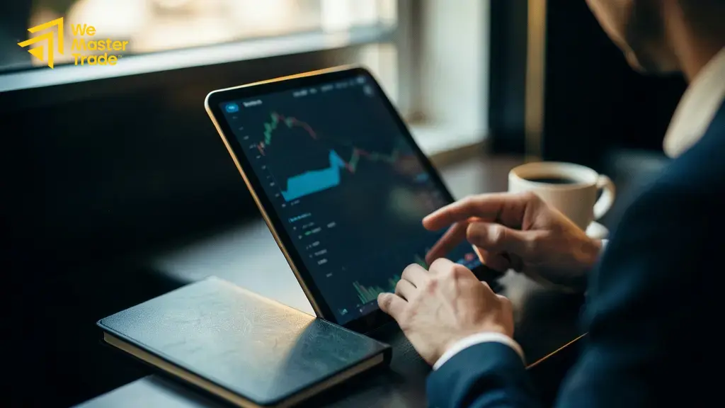 Ilustrasi deret Fibonacci dan rasio yang membentuk level retracement pada grafik harga